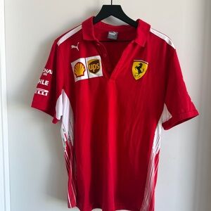 Puma Red Ferrari Men's Polo